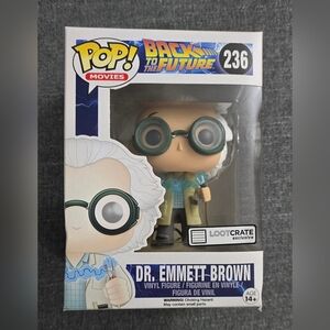 Dr.Emmett Brown Back to the Future Loot Crate Exclusive Funko Pop #236